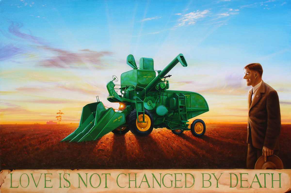 '...and all in the end is harvest.' Oil on canvas. 2005. sold.