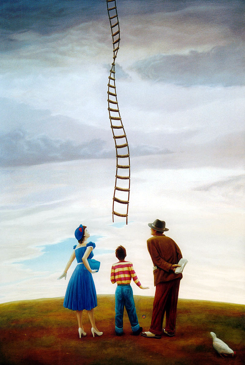 'Double Helix' Oil on canvas. 2003